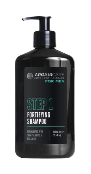 Arganicare For Men Step 1 Shampoo (400ml) für gesundes Haar-Wachstum