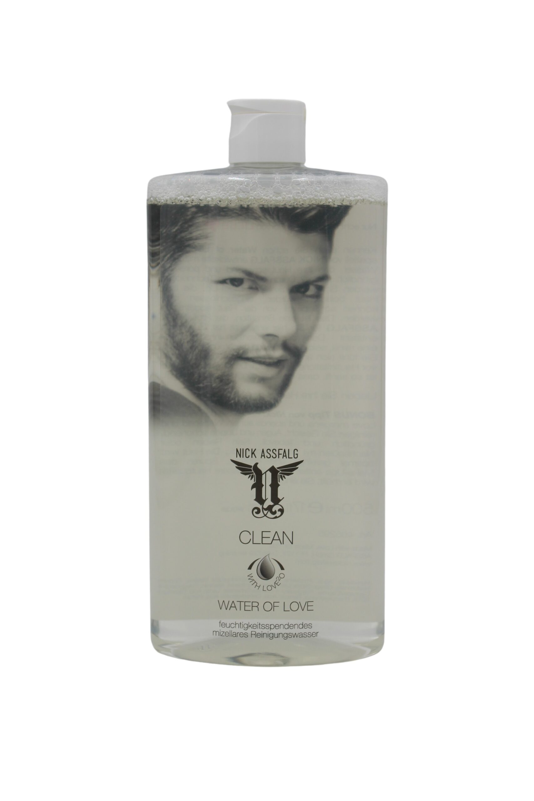 Nick Assfalg Clean Mizellar Water of Love 500 ml feuchtigkeitsspendendes Mizellen Reinigungswasser – Bild 1
