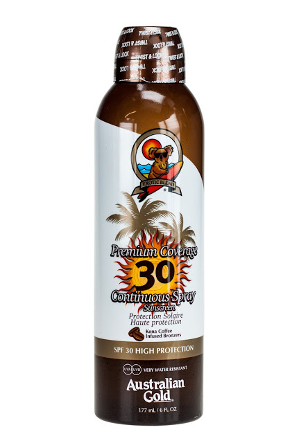 Australian Gold Premium Coverage Continuous Spray SPF30 with Bronzer (177ml) wasserfest – Bild 1